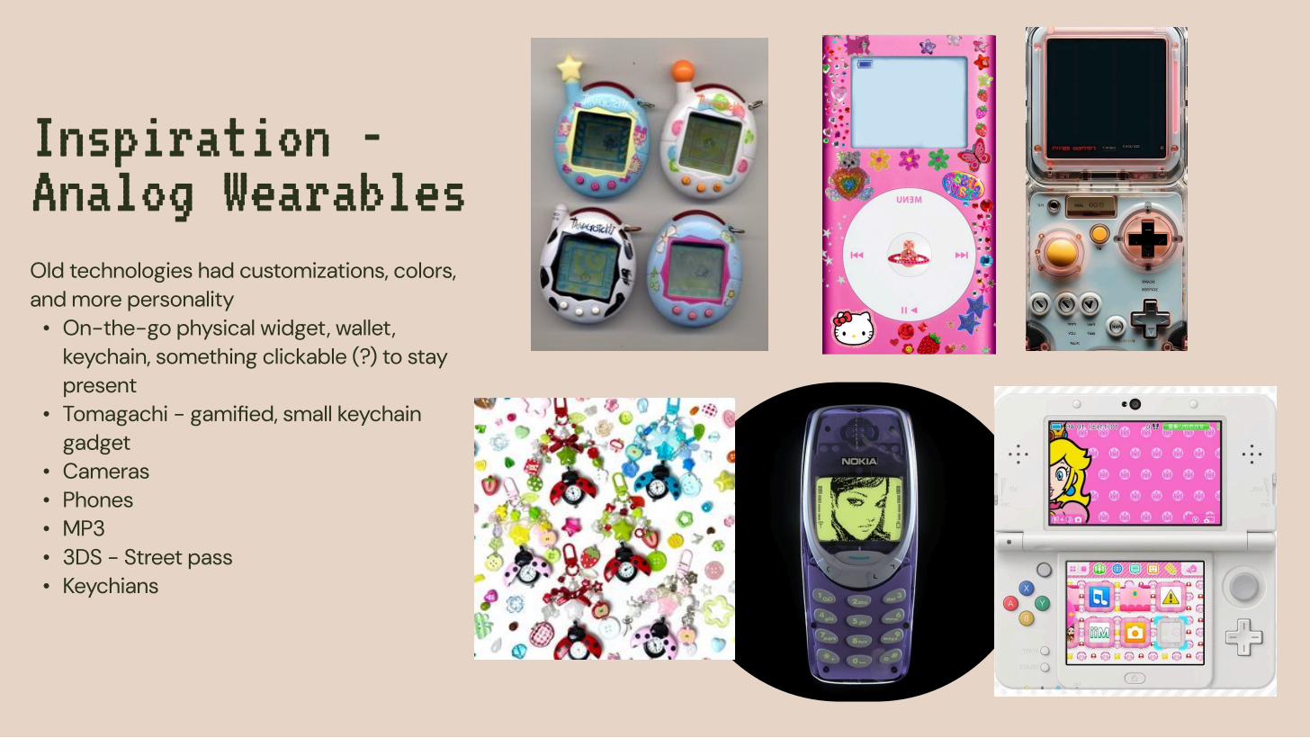 Inspiration from analog wearables